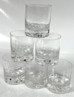 NOS Crystal Old Fashion Glasses in Original Box, Made in Japan