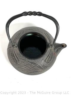 Cast Iron Dragonfly Teapot Nanbu, Iwate Prefecture in Japan, 5 x 5" with handle