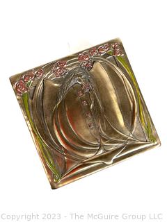 Reproduction Mackintosh Style Art Nouveau Rose Maiden Trinket Box Made by Veronese Design. 4w x 4d x 4h"