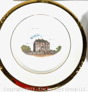 Decorative and Porcelain Items Including The Churchill Plate -  A Limited Edition of 5000 Specially Commissioned Portrait Plates by Thomas Goode and Co of London and Made by Spode In Box.  