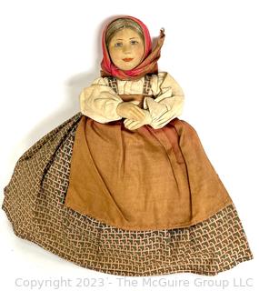 Antique Quilted Peasant Doll Tea Cozy