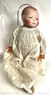 Vintage Grace Putnam Bye-lo Baby Doll with German Bisque Head and Hand Blown Glass Eyes. 