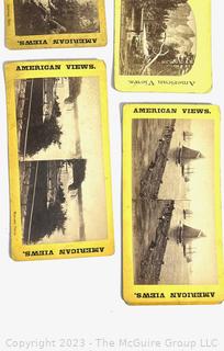 Vintage Stereoscope and Cards - American and International ~ 60 cards