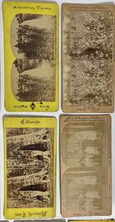 Vintage Stereoscope and Cards - American and International ~ 60 cards