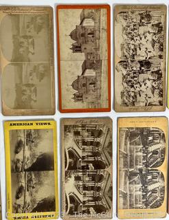 Vintage Stereoscope and Cards - American and International ~ 60 cards