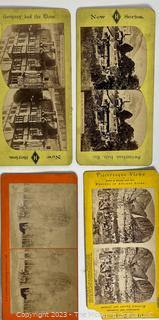 Vintage Stereoscope and Cards - American and International ~ 60 cards