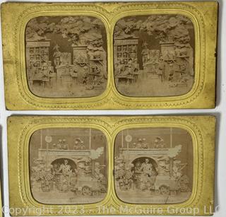 Vintage Stereoscope and Cards - American and International ~ 60 cards