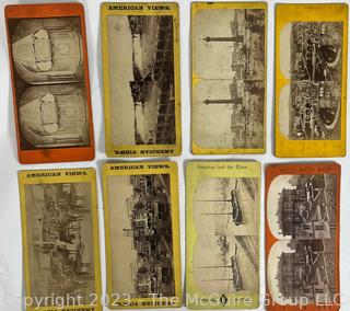 Vintage Stereoscope and Cards - American and International ~ 60 cards