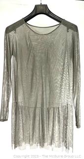 Antique 1920’s Metal Chain Maile Flapper Dress or Tunic with Scalloped Edge.  Some damage.  