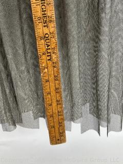 Antique 1920’s Metal Chain Maile Flapper Dress or Tunic with Scalloped Edge.  Some damage.  