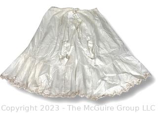 Antique French Linen and Lace Ladies Knickers or Drawers, circa 1800.  