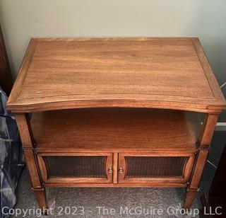 Mid Century Drexel Triune End Table or Night Stand. This is the second of two offered in this auction. 26ʺW × 18ʺD × 23ʺH