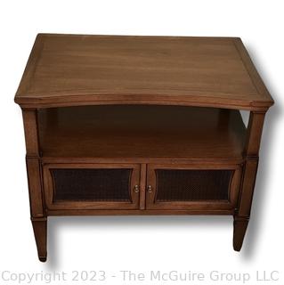 Mid Century Drexel Triune End Table or Night Stand. This is the second of two offered in this auction. 26ʺW × 18ʺD × 23ʺH