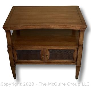 Mid Century Drexel Triune End Table or Night Stand. This is the first of two offered in this auction. 26ʺW × 18ʺD × 23ʺH