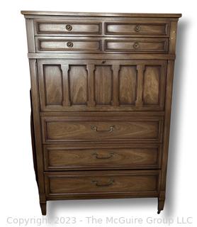 Mid Century Drexel Triune Chest of Drawers with Drop Down Desk.  36" W x 54" H x 20" D