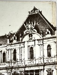 Photo Enlargement of Print Of The Plaza De Armas in Santiago Chili Laminated On Board 24 x 16"