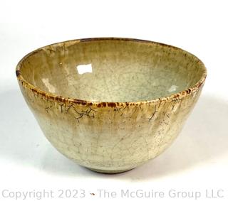 Hand Thrown Artisan Made Glazed Pottery Bowl.