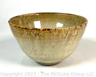 Hand Thrown Artisan Made Glazed Pottery Bowl.