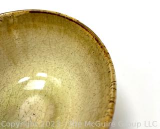 Hand Thrown Artisan Made Glazed Pottery Bowl.