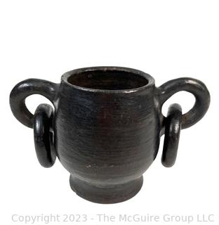 Barro Negro Black Clay Face Mug Made in Oaxaca Mexico