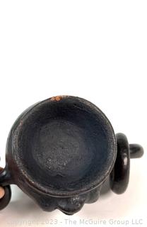 Barro Negro Black Clay Face Mug Made in Oaxaca Mexico