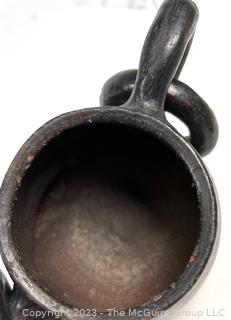 Barro Negro Black Clay Face Mug Made in Oaxaca Mexico