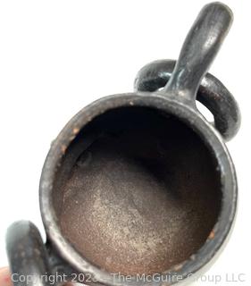 Barro Negro Black Clay Face Mug Made in Oaxaca Mexico