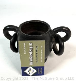 Barro Negro Black Clay Face Mug Made in Oaxaca Mexico