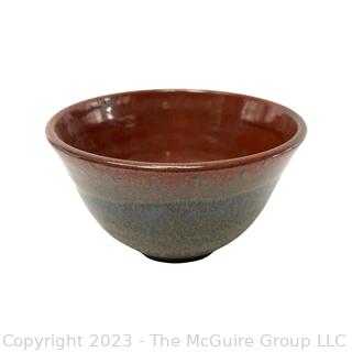 Hand Thrown Artisan Made Glazed Pottery Bowl.