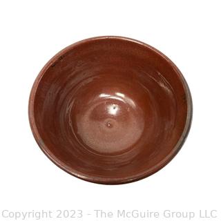 Hand Thrown Artisan Made Glazed Pottery Bowl.