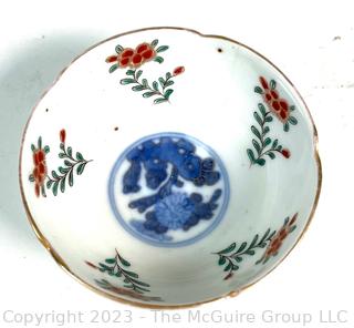 Three (3) Antique Japanese Porcelain Hand Painted Imari Bowls