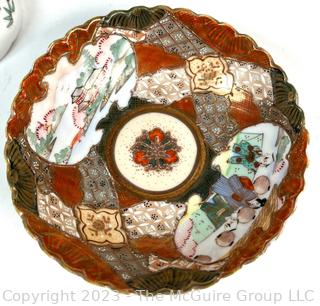 Three (3) Antique Japanese Porcelain Hand Painted Imari Bowls