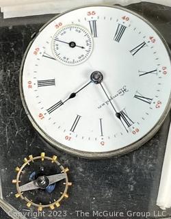 Hampden Pocket Watch Enamel Dial and Movement