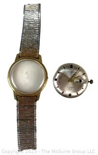 1970's Helbros Countdown Men's 21 Jewel Dual Calendar Wrist Watch