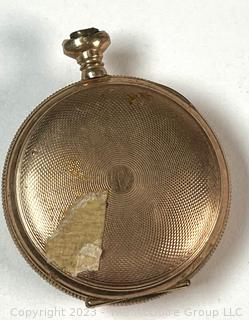 Ideal U.S.A. White Dial Gold Plated Pocket Watch