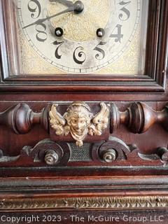 Antique Lenzkirch German Mantel Clock {NO SHIPPING}