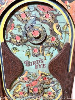 Bird's Eye Pin Ball Game. 14 x 23"