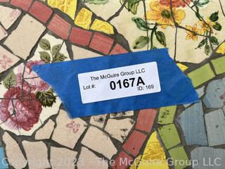 Garden Mosaic Tile Tray Table 