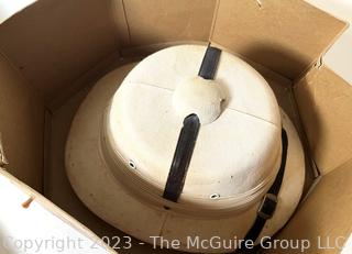 Vintage Sun Hat Pith Helmet in Hat Box