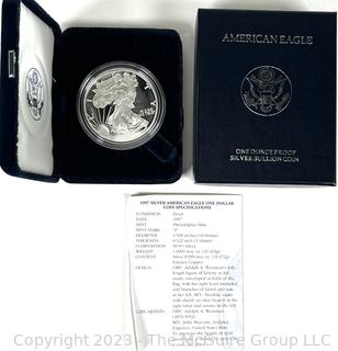 1997 United States American Eagle 1 Ounce Proof Silver Bullion Coin 