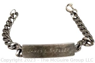 Men's Sterling Silver ID Bracelet