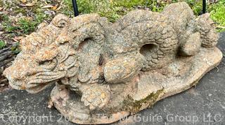 Cement Garden Dragon. 18" long. {NO SHIPPING}