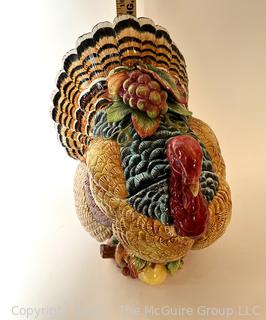 Ceramic Turkey Soup Tureen. 16" tall