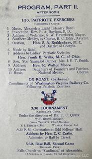 Books: "Falls Church: By Friends and Fireplaces" 1964 by Melvin Lee Steadman Jr.; and 1911 Falls Church Independence Day Celebration. The Village Improvement Society. 