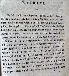 Book: 1833 "Professor Oken" in German. Leather Binding