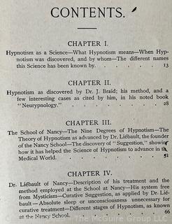 Book: "The Science of Hypnotism" 1899 published by Diamond Publishing Co.