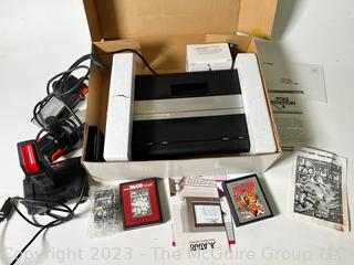 Atari 7800 ProSystem Game Console with Controllers and Games. 