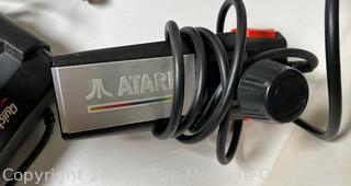 Atari 7800 ProSystem Game Console with Controllers and Games. 