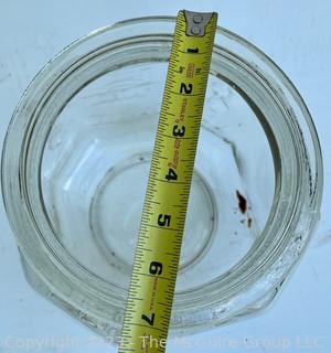 Planters Peanuts Clear Glass Jar Missing Lid