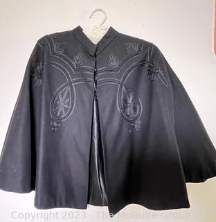  Victorian Mourning Cape with Trim